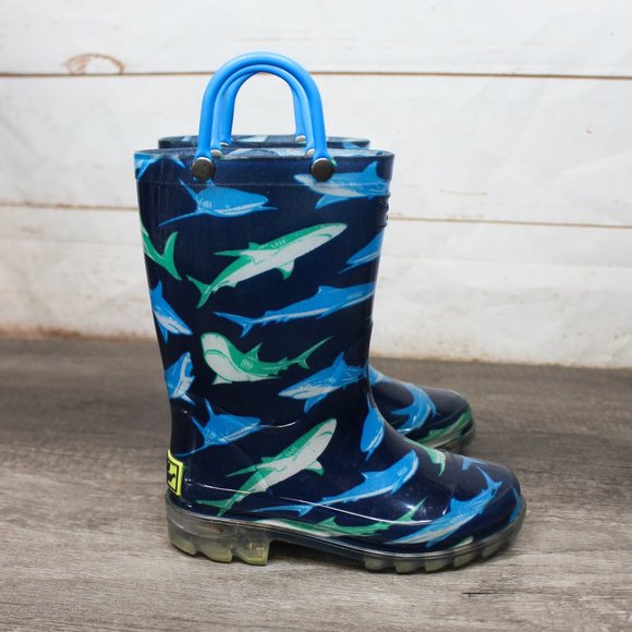 western chief shark rain boots